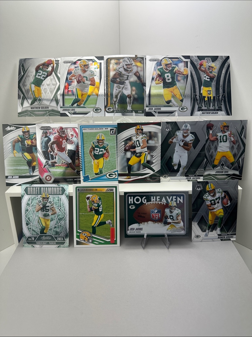 Jordan Love/Jacobs/Parsons w/ 3 Golden Rookies & Craft/Doubs Packers lot of 15